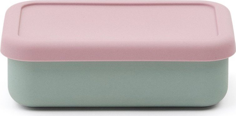 Růžový/tyrkysový silikonový dětský svačinový box Lili – Kave Home Kave Home