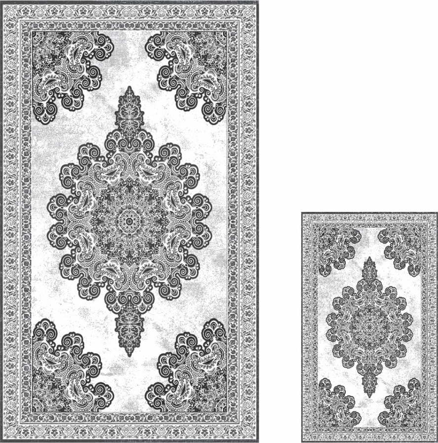 Šedé koupelnové předložky v sadě 2 ks 60x100 cm – Mila Home Mila Home