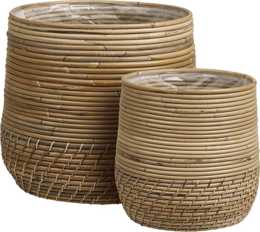 Ratanové košíky v sadě 2 ks ø 39x35 cm Moro – House Nordic House Nordic