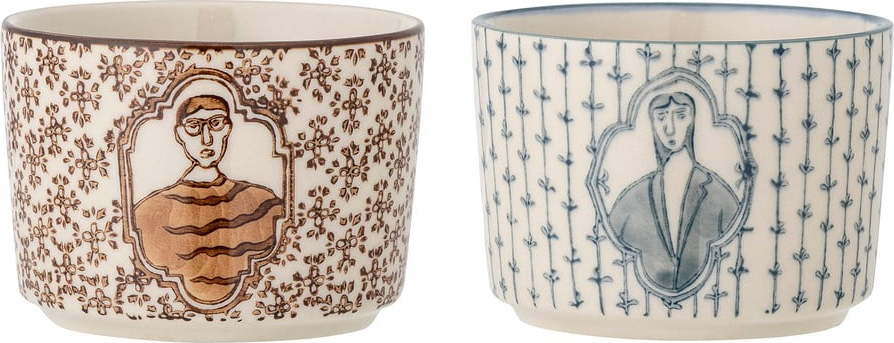 Krémové misky v sadě 2 ks z kameniny 230 ml Tonia – Bloomingville Bloomingville