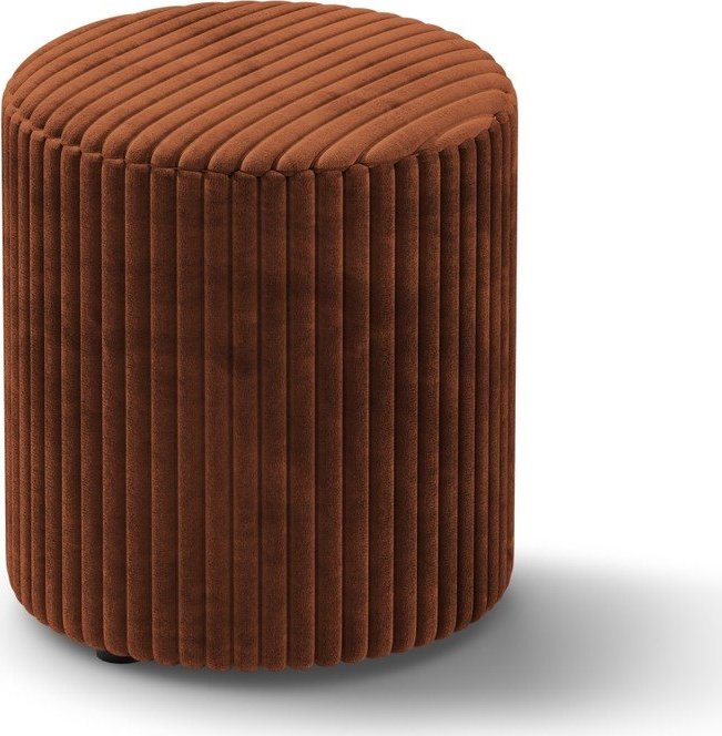 Manšestrový taburet v cihlové barvě Dia – Micadoni Micadoni