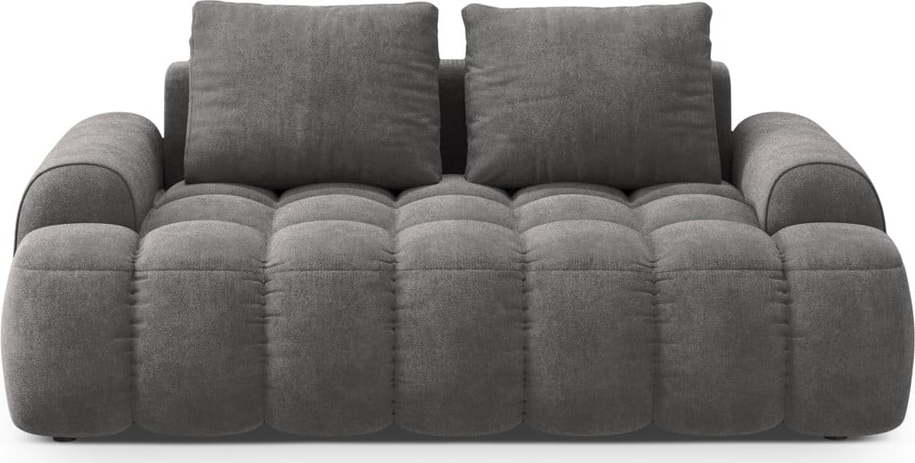 Šedá sametová pohovka 175 cm Linz – Cosmopolitan Design Cosmopolitan design