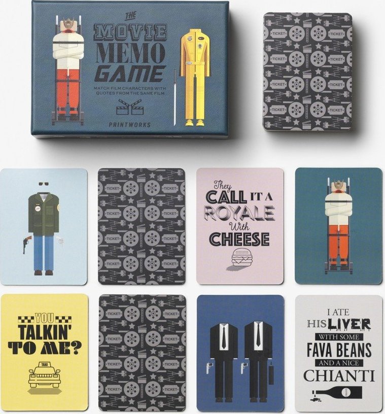 Společenská hra Memo game Movie – Printworks Printworks