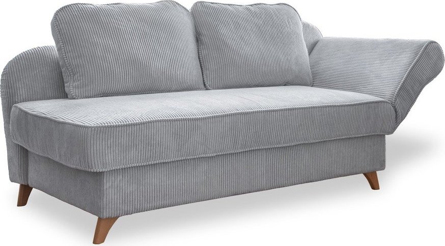 Světle šedá manšestrová lenoška (pravý roh) Chic Charlotte – Miuform Miuform