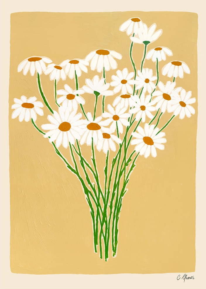 Plakát 30x40 cm Daisies – Carla Llanos – The Poster Club The Poster Club