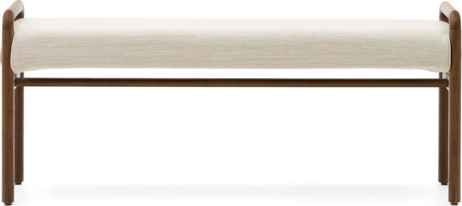 Krémová/v přírodní barvě žinylková lavice Macaret – Kave Home Kave Home