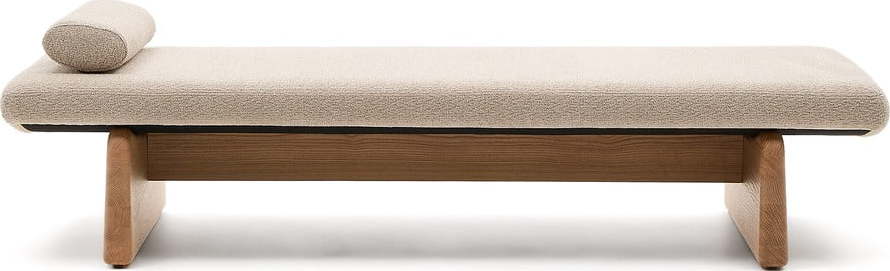 Béžová/v přírodní barvě žinylková lenoška (variabilní roh) Topaz – Kave Home Kave Home