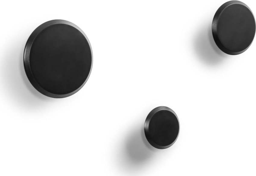 Černé nástěnné dřevěné háčky v sadě 3 ks Nadua – Kave Home Kave Home