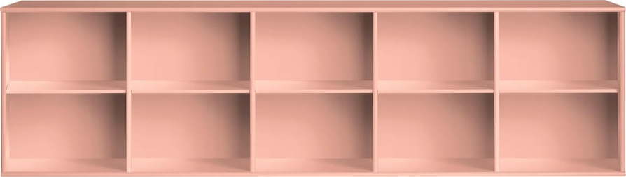 Růžová závěsná knihovna 220x61x42 cm Mistral – Hammel Furniture Hammel Furniture