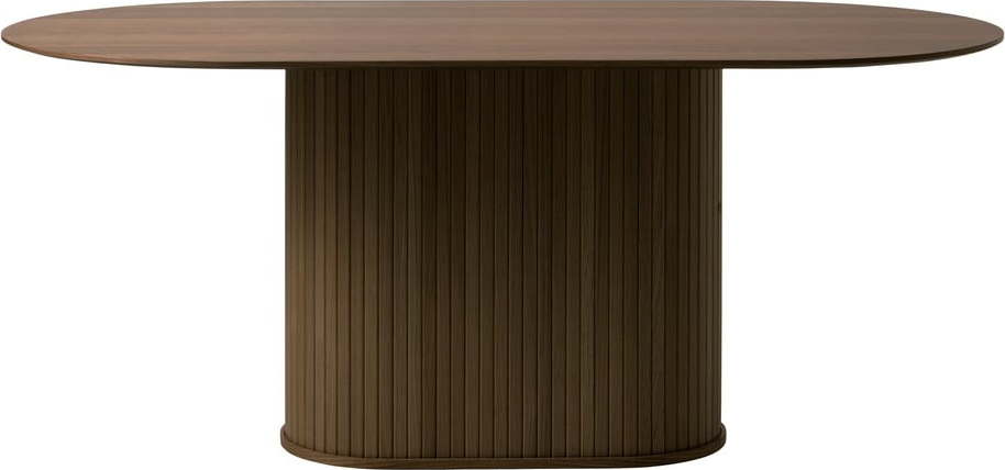 Hnědý jídelní stůl s deskou v dubovém dekoru 95x180 cm Nola – Unique Furniture Unique Furniture