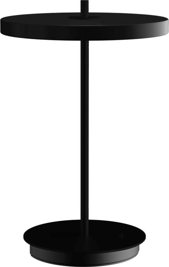 Černá kovová LED stolní lampa s kovovým stínidlem (výška 31 cm) Asteria Move – UMAGE UMAGE