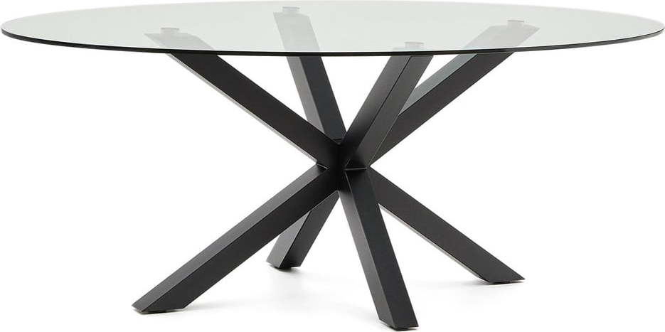 Jídelní stůl se skleněnou deskou 100x200 cm Argo – Kave Home Kave Home