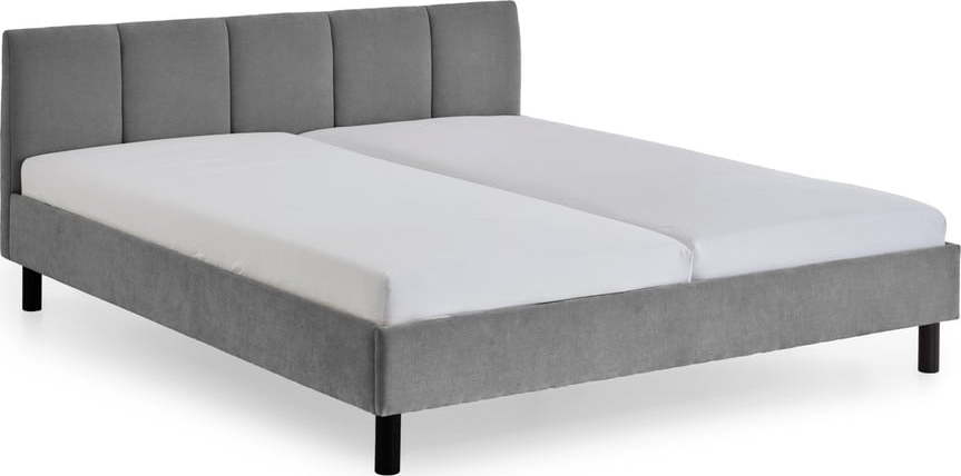 Šedá čalouněná dvoulůžková postel bez roštu 180x200 cm Joker – Meise Möbel Meise Möbel