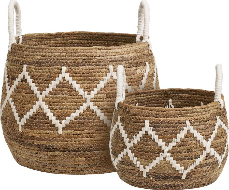 Košíky v sadě 2 ks z proutí ø 41x32 cm Altea – House Nordic House Nordic