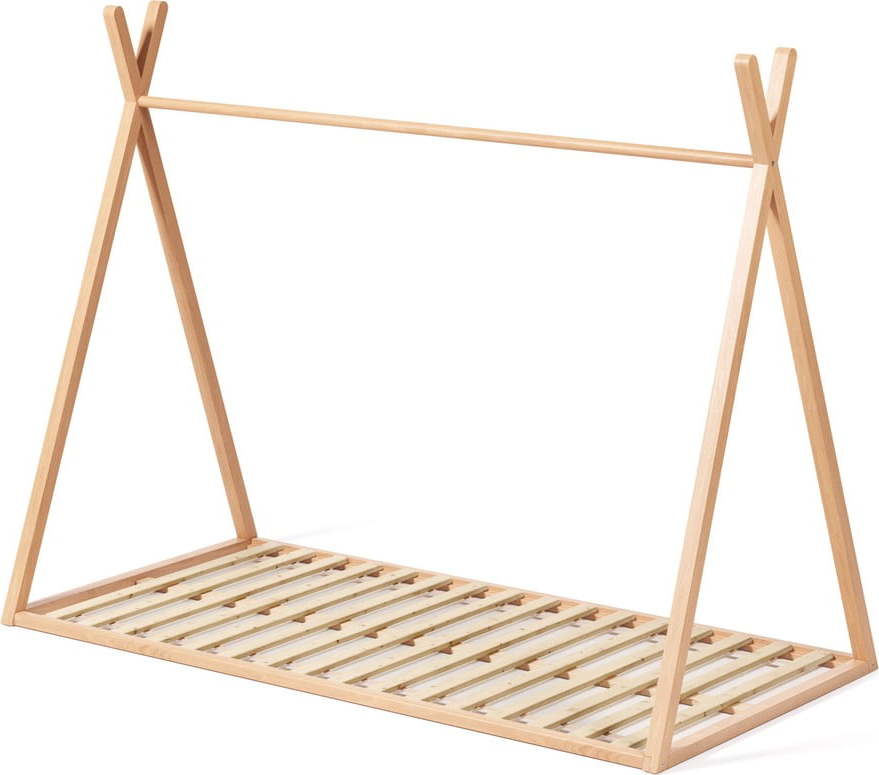 Domečková dětská postel z bukového dřeva s roštem 90x190 cm v přírodní barvě Maralis – Kave Home Kave Home