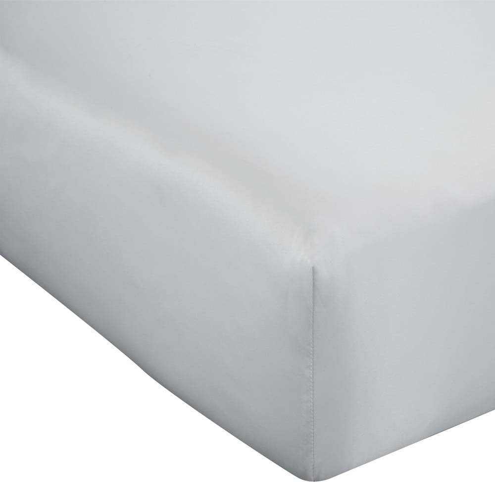 Šedé napínací saténové prostěradlo 150x200 cm Silky Soft – Catherine Lansfield Catherine Lansfield