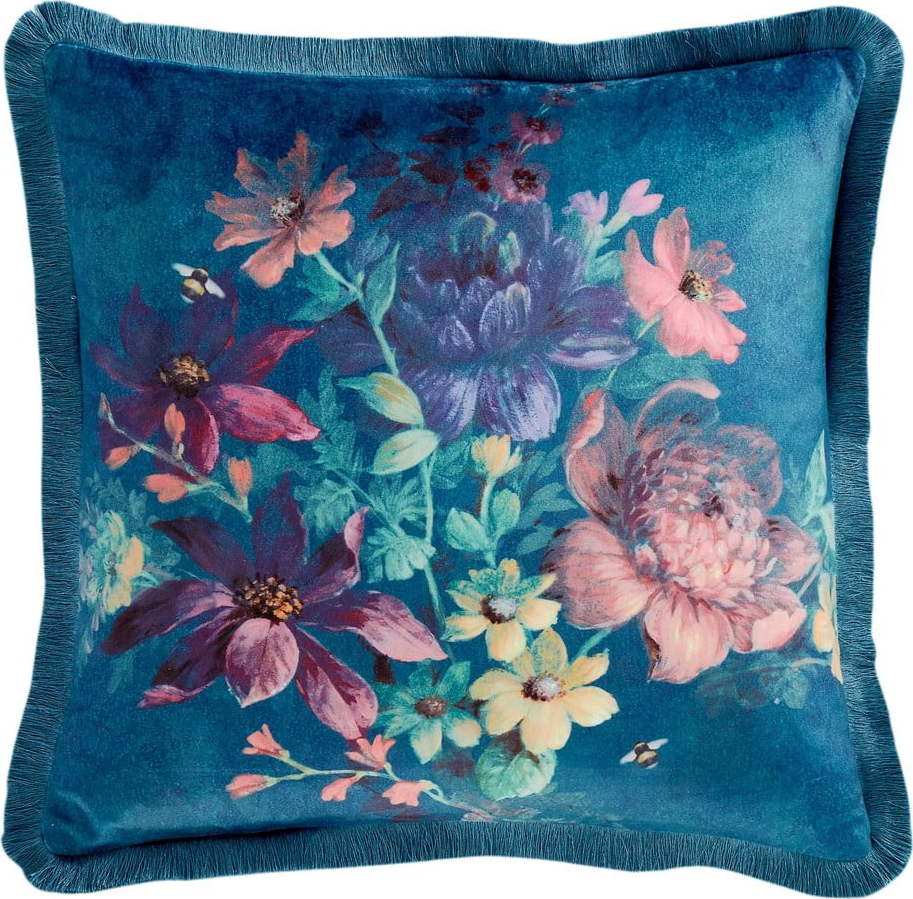 Sametový dekorační polštář 45x45 cm Bridgerton Romantic Floral – Catherine Lansfield Catherine Lansfield