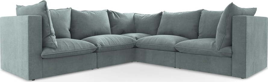 Modrá rohová pohovka Manao – Makamii Makamii