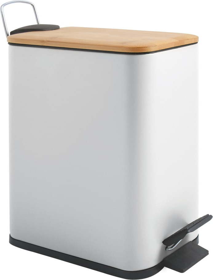 Bílý nášlapný ocelový odpadkový koš 5 l Erik – Spirella SPIRELLA