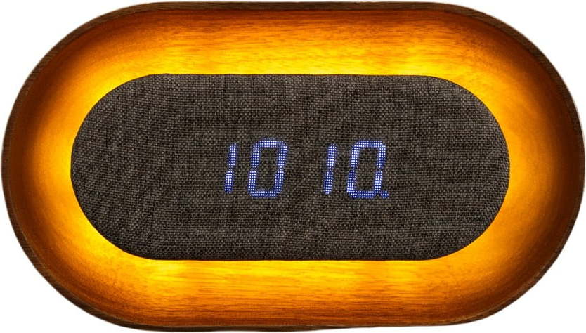 Digitální budík Lumos Walnut – Gingko Gingko