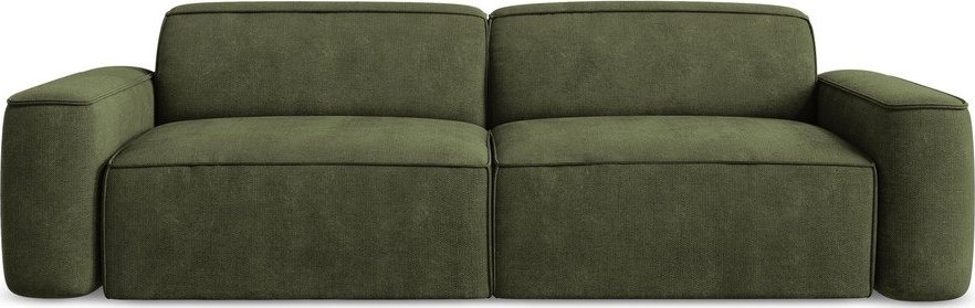 Zelená žinylková pohovka 244 cm Omao – Makamii Makamii