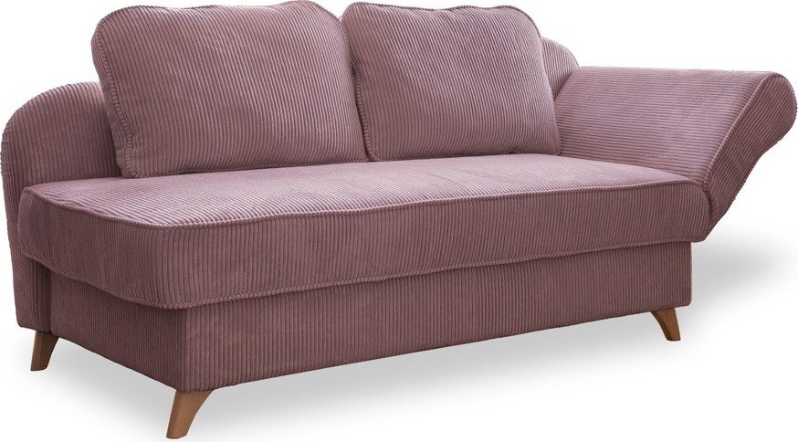 Starorůžová manšestrová lenoška (pravý roh) Chic Charlotte – Miuform Miuform