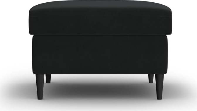 Černá sametová podnožka Kyoto – Cosmopolitan Design Cosmopolitan design