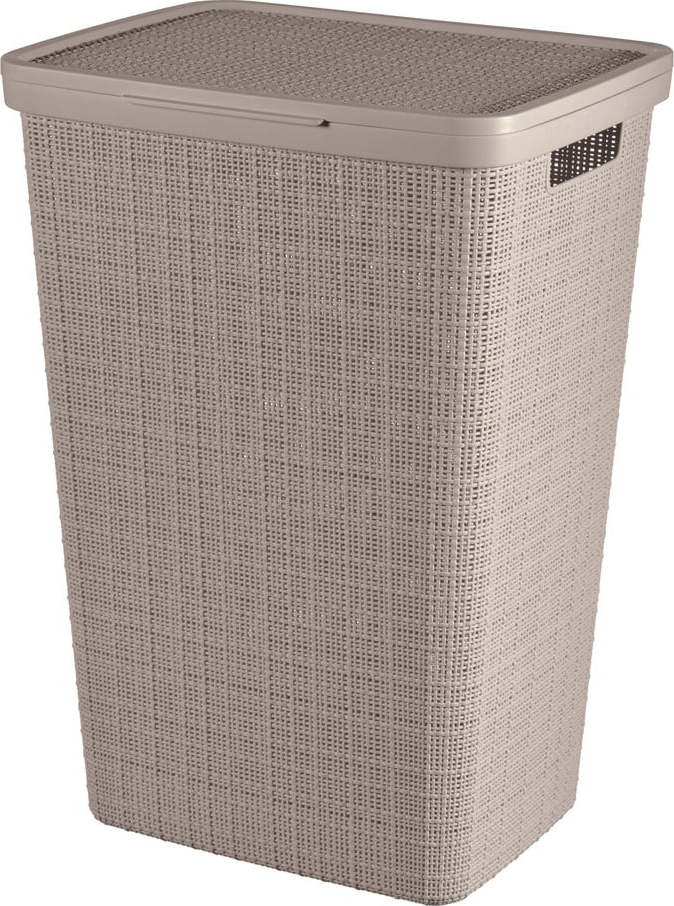 Taupe plastový koš na prádlo 58 l Jute – Curver Curver