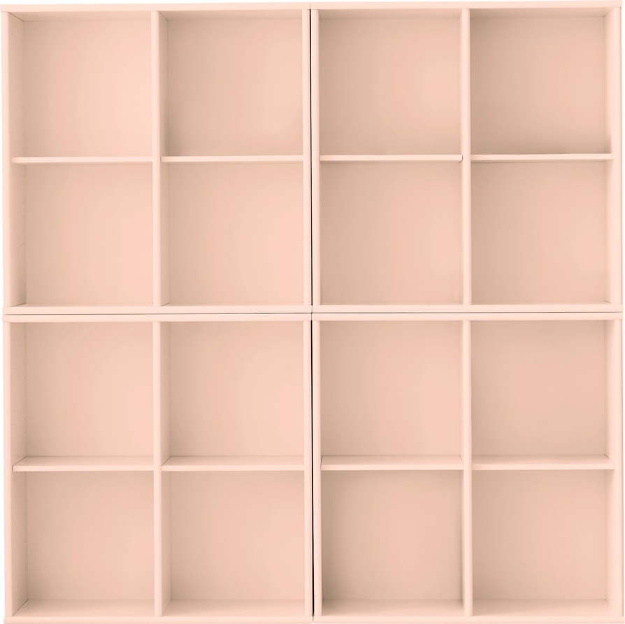 Světle růžová závěsná knihovna 140x140x27 cm Mistral – Hammel Furniture Hammel Furniture