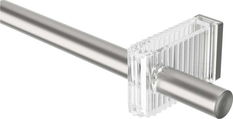 Ocelová roztažitelná garnýž v matně stříbrné barvě 107 - 305 cm Flute – Umbra Umbra