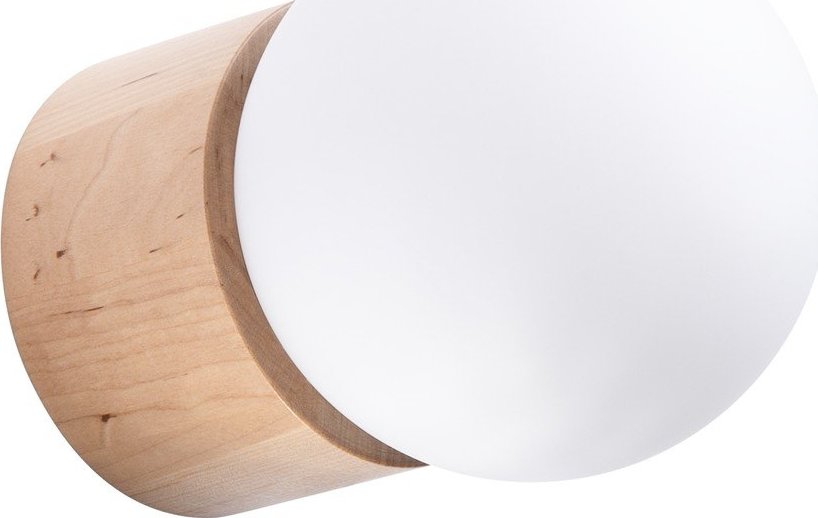 Bílé/v přírodní barvě nástěnné svítidlo ø 12 cm Surtur – Sollux Sollux