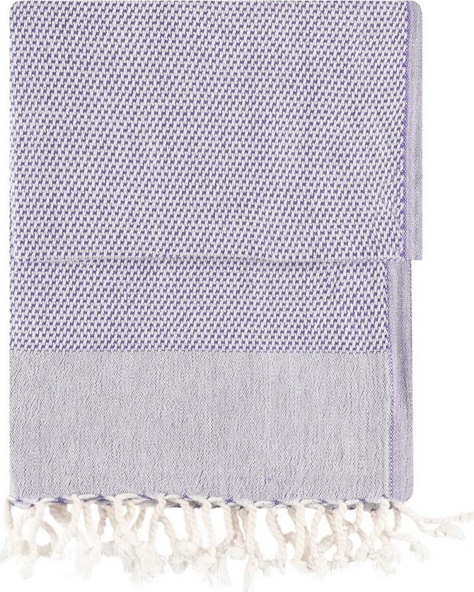 Bavlněná plážová deka v levandulové barvě 90x175 cm Retro – Foutastic Foutastic