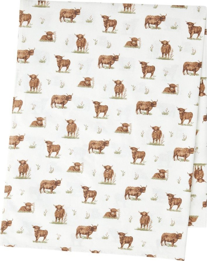 Bavlněný ubrus 137x229 cm Angus Highland Cow – Catherine Lansfield Catherine Lansfield