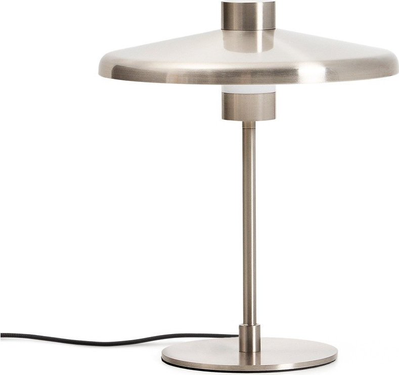 Stolní lampa ve stříbrné barvě s kovovým stínidlem (výška 32