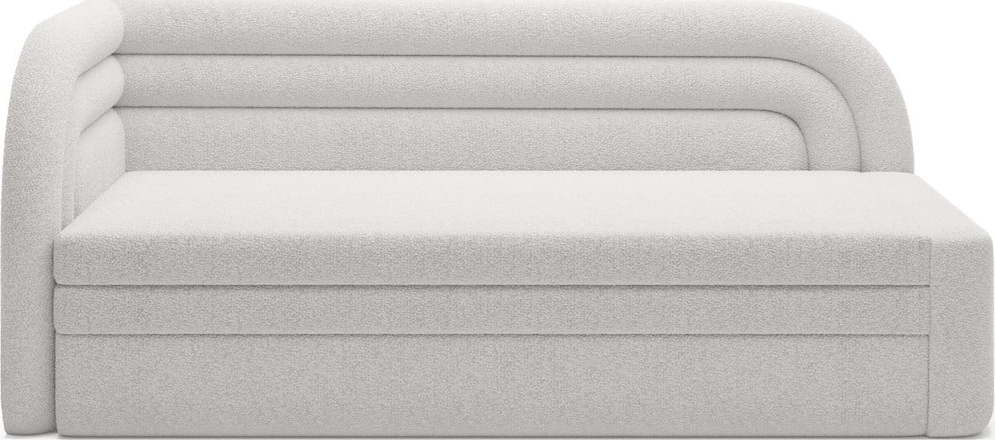 Krémová rozkládací/s úložným prostorem pohovka z textilie bouclé levý roh 223 cm Fabillo – ELTAP ELTAP