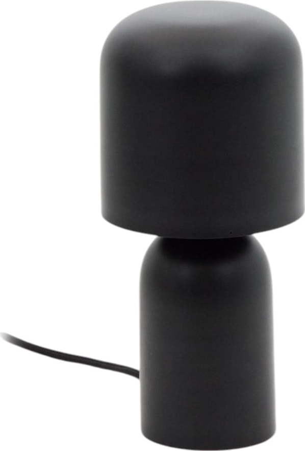 Černá stolní lampa s kovovým stínidlem (výška 28 cm) Monze – Kave Home Kave Home