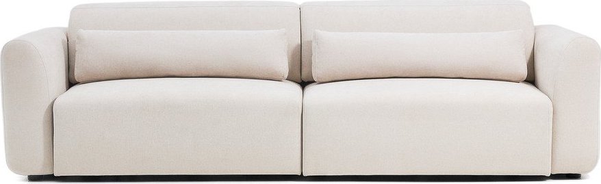 Béžová žinylková polohovací/rozkládací pohovka s lenoškou 290 cm Lares – Kave Home Kave Home