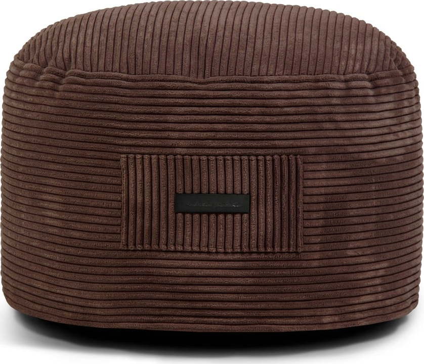 Tmavě hnědý manšestrový taburet Om 60 – SLOWDOWN SLOWDOWN