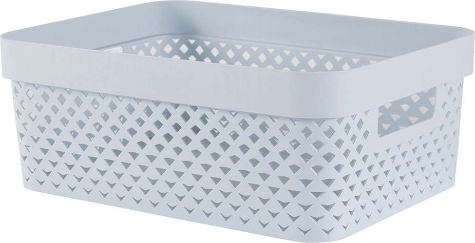 Světle modrý plastový úložný box 36x27x14 cm Pure – Curver Curver