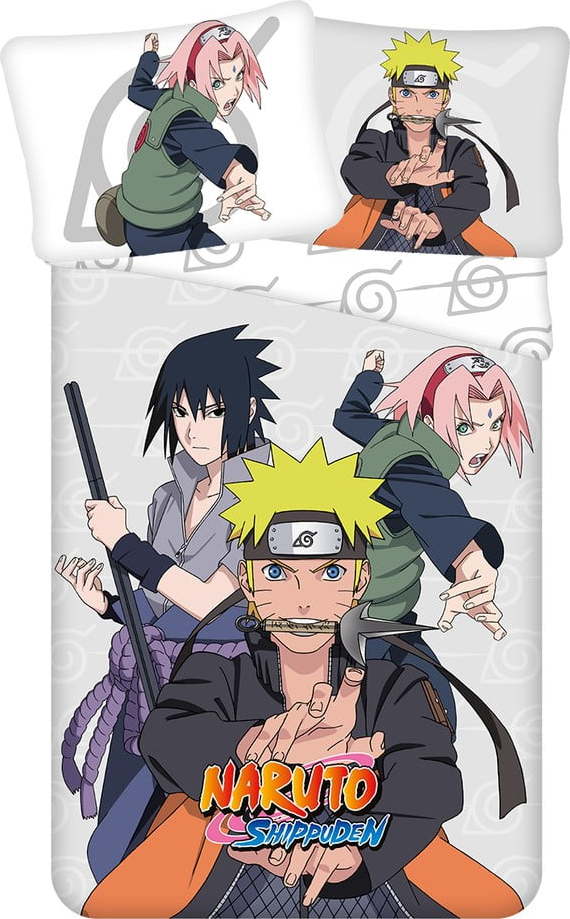 Bavlněné dětské povlečení na jednolůžko 140x200 cm Naruto – Jerry Fabrics Jerry Fabrics