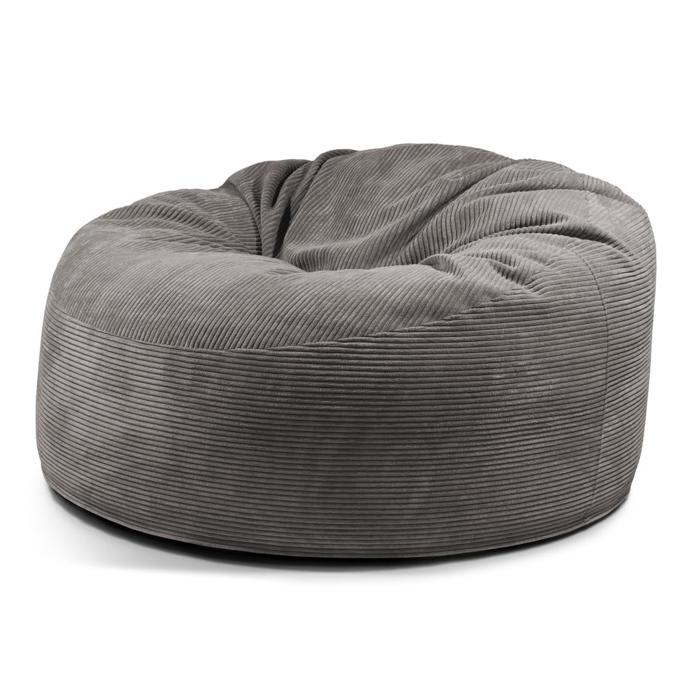 Tmavě šedý manšestrový sedací vak Om 135 – SLOWDOWN SLOWDOWN