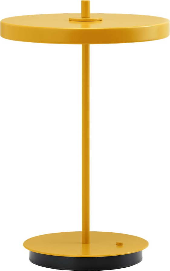 Žlutá kovová LED stolní lampa s kovovým stínidlem (výška 31 cm) Asteria Move – UMAGE UMAGE
