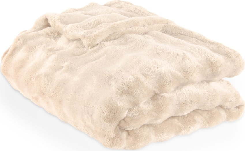 Slonovinová deka z mikroplyše 150x200 cm Wave – Tiseco Home Studio Tiseco Home Studio