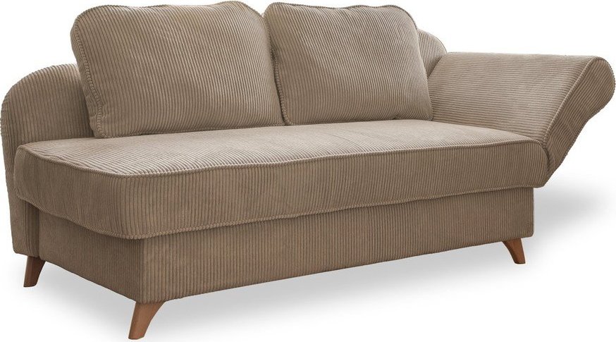 Taupe manšestrová lenoška (pravý roh) Chic Charlotte – Miuform Miuform