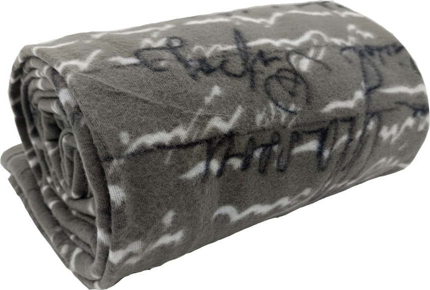 Šedá fleecová deka 150x200 cm Postcard – JAHU collections JAHU collections