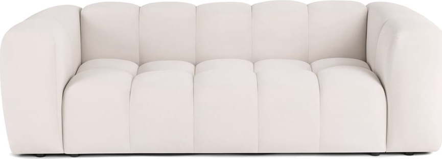 Krémová sametová pohovka 225 cm Cube – Bonami Selection Bonami Selection