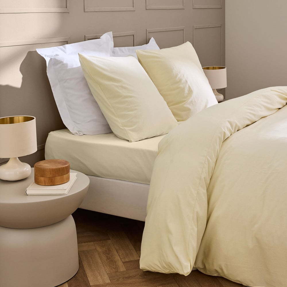 Slonovinové prostěradlo 140x190 cm Linella – douceur d'intérieur Douceur d intérieur