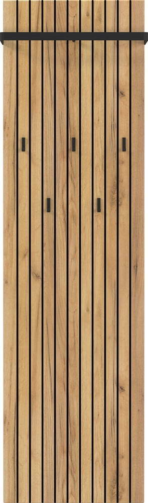 Nástěnný věšák v dekoru dubu v přírodní barvě 46 cm Libbiano – Germania Germania