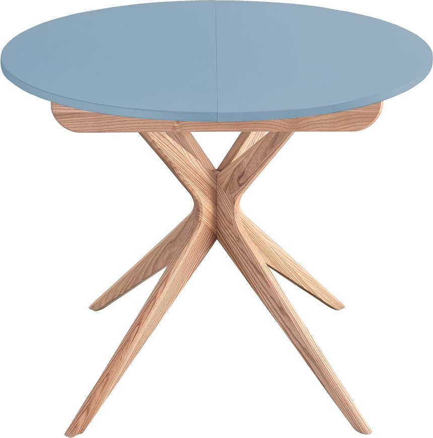 Kulatý rozkládací jídelní stůl s přídavnou deskou ø 90 cm Jubi – Ragaba Ragaba