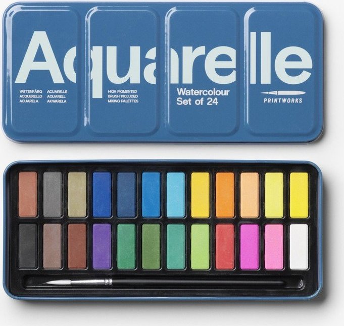 Vodovky v sadě Aquarelle – Printworks Printworks